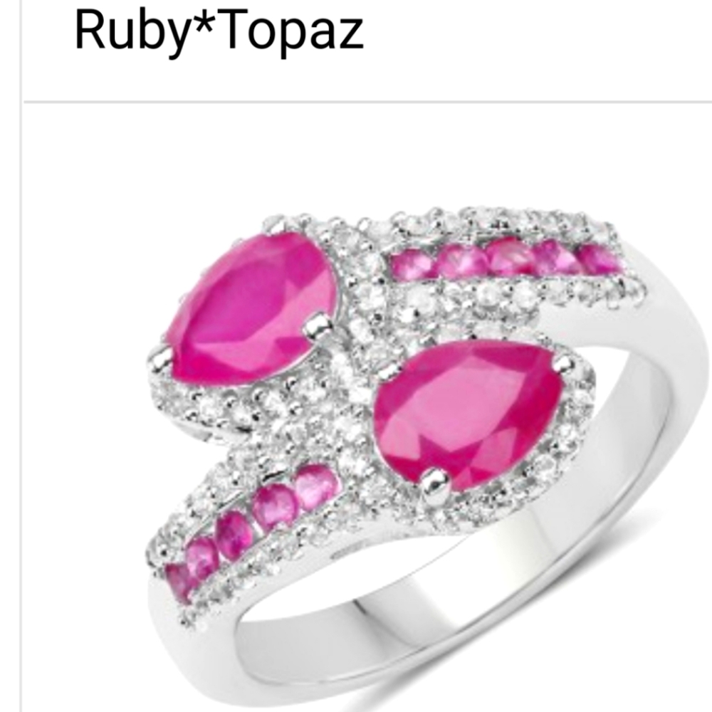New Ruby&Topaaz ring